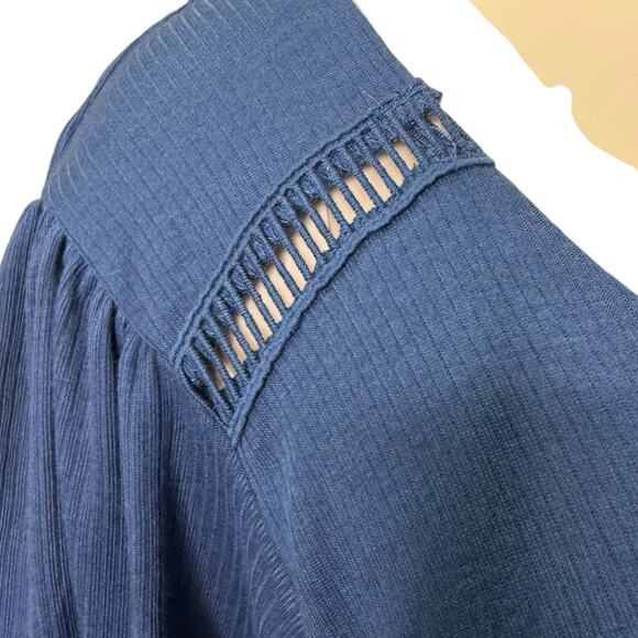 Massini Double Layered Top Casual Size 3X in Blue - Picture 7 of 10